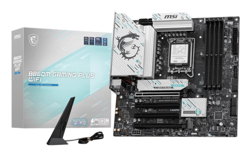 Mainboard|MSI|Intel B860 Express|LGA1851|Micro-ATX|Memory DDR5|Memory slots 4|B860MGAMINGPLUSWIFI Mainboard|MSI|Intel B860 Express|LGA1851|Micro-ATX|Memory DDR5|Memory slots 4|B860MGAMINGPLUSWIFI