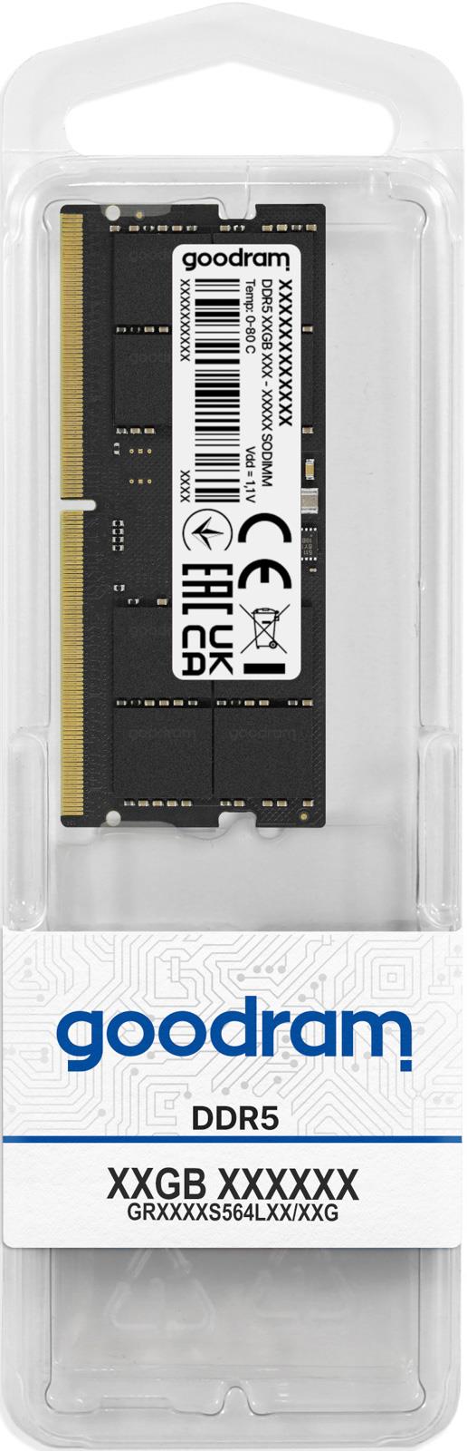 NB MEMORY 16GB DDR5-5600/SO GR5600S564L46S/16G GOODRAM NB MEMORY 16GB DDR5-5600/SO GR5600S564L46S/16G GOODRAM