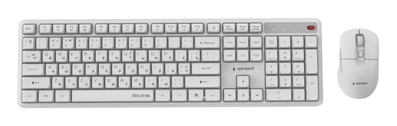 KEYBOARD +MOUSE WRL CYRILLIC/WHT KBS-WMS-01-W-CYRL GEMBIRD KEYBOARD +MOUSE WRL CYRILLIC/WHT KBS-WMS-01-W-CYRL GEMBIRD