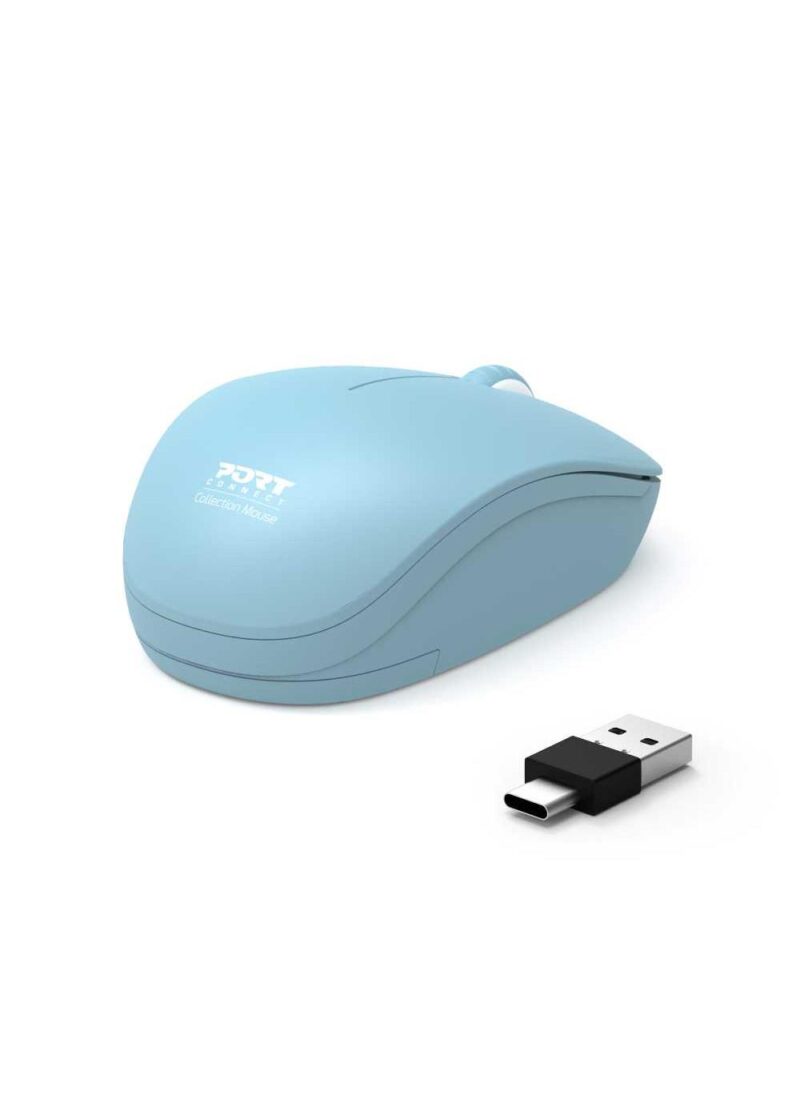 MOUSE USB OPTICAL WRL COLLECT./PAST. BLUE 900544 PORT DESIGNS MOUSE USB OPTICAL WRL COLLECT./PAST. BLUE 900544 PORT DESIGNS