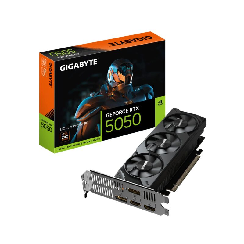 Graphics Card|GIGABYTE|NVIDIA GeForce RTX 5050|8 GB|GDDR6|128 bit|PCIE 5.0 16x|GPU 2587 MHz|Triple slot Fansink|GV-N5050OC-8GL1.0 Graphics Card|GIGABYTE|NVIDIA GeForce RTX 5050|8 GB|GDDR6|128 bit|PCIE 5.0 16x|GPU 2587 MHz|Triple slot Fansink|GV-N5050OC-8GL1.0