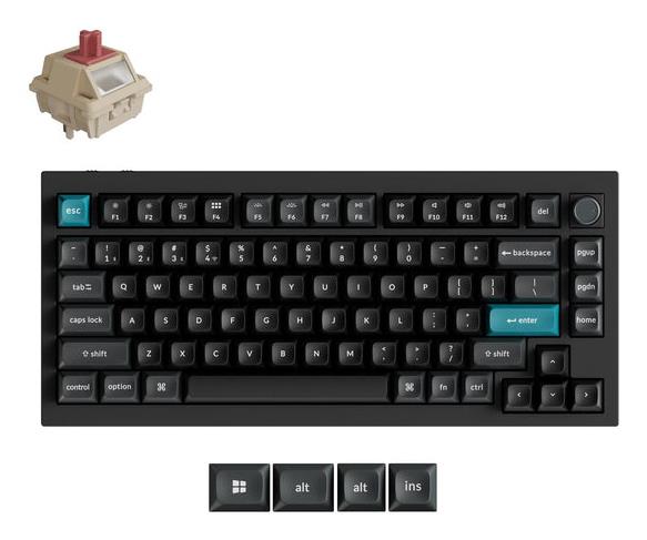 KEYBOARD WRL Q1 ULTRA/BLACK Q1U-M1 KEYCHRON KEYBOARD WRL Q1 ULTRA/BLACK Q1U-M1 KEYCHRON