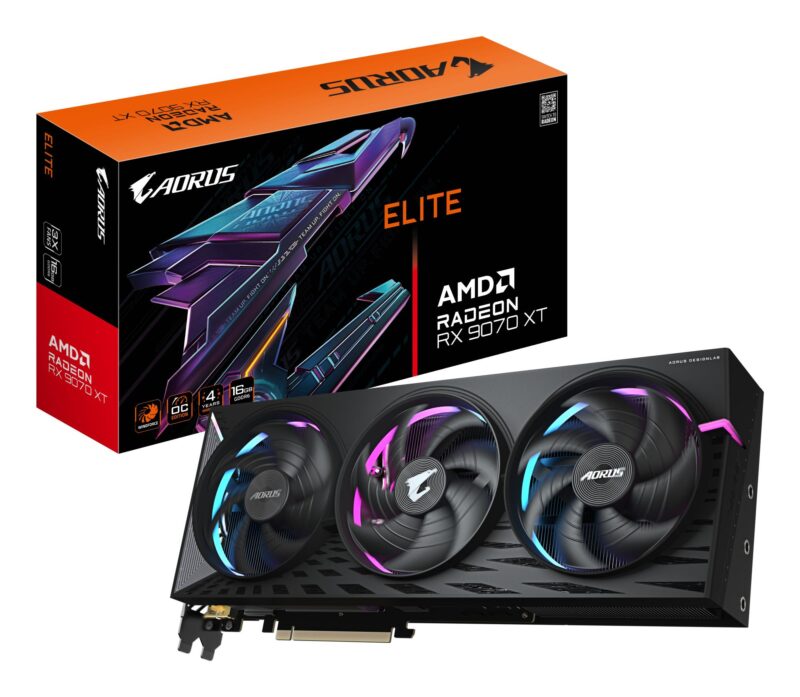 Graphics Card|GIGABYTE|AMD|Radeon RX 9070 XT|16 GB|GDDR6|256 bit|PCI Express 5.0|Active|R9070XTAORUSE-16GD1.0 Graphics Card|GIGABYTE|AMD|Radeon RX 9070 XT|16 GB|GDDR6|256 bit|PCI Express 5.0|Active|R9070XTAORUSE-16GD1.0