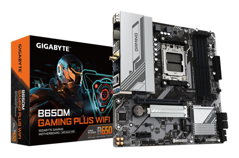 Mainboard|GIGABYTE|AMD B650|SAM5|Micro-ATX|Memory DDR5|Memory slots 4|B650MGAMINGPLUSWF1.3 Mainboard|GIGABYTE|AMD B650|SAM5|Micro-ATX|Memory DDR5|Memory slots 4|B650MGAMINGPLUSWF1.3