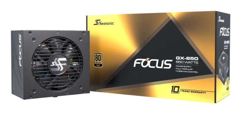 Power Supply|SEASONIC|FOCUS GX ATX 3.0|850 Watts|Efficiency 80 PLUS GOLD|MTBF 100000 hours|FOCUS-GX-850-V4 Power Supply|SEASONIC|FOCUS GX ATX 3.0|850 Watts|Efficiency 80 PLUS GOLD|MTBF 100000 hours|FOCUS-GX-850-V4