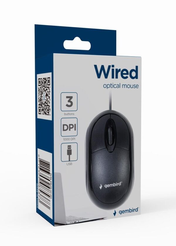 MOUSE USB OPTICAL/BLACK MUS-U-01 GEMBIRD MOUSE USB OPTICAL/BLACK MUS-U-01 GEMBIRD
