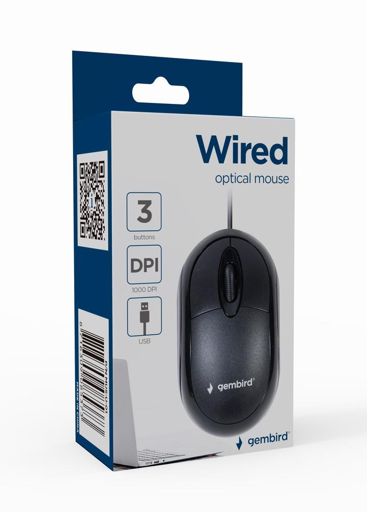 MOUSE USB OPTICAL/BLACK MUS-U-01 GEMBIRD MOUSE USB OPTICAL/BLACK MUS-U-01 GEMBIRD