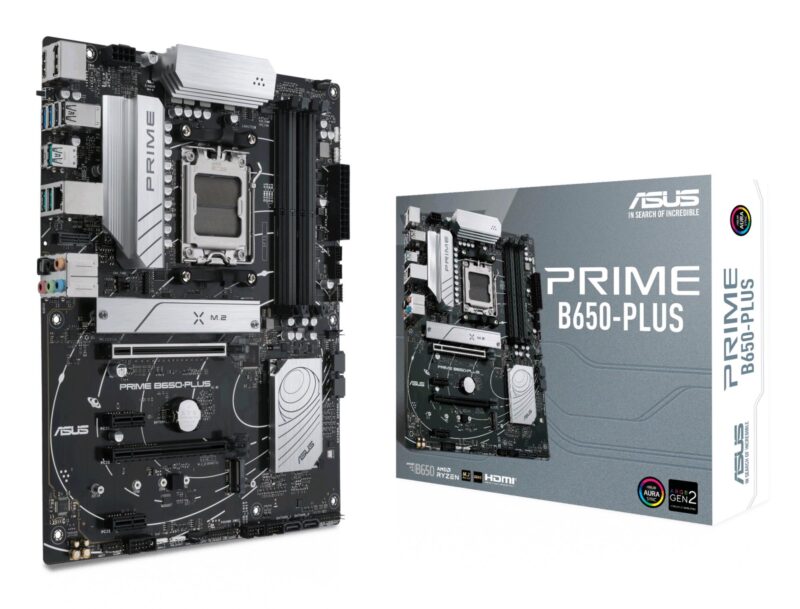 Mainboard|ASUS|AMD B650|SAM5|ATX|Memory DDR5|Memory slots 4|2xPCI-Express 4.0 1x|2xPCI-Express 4.0 16x|2xM.2|1xHDMI|1xDisplayPort|2xUSB 2.0|5xUSB 3.2|1xUSB-C|1xOptical S/PDIF|1xRJ45|5xAudio port|PRIMEB650-PLUS Mainboard|ASUS|AMD B650|SAM5|ATX|Memory DDR5|Memory slots 4|2xPCI-Express 4.0 1x|2xPCI-Express 4.0 16x|2xM.2|1xHDMI|1xDisplayPort|2xUSB 2.0|5xUSB 3.2|1xUSB-C|1xOptical S/PDIF|1xRJ45|5xAudio port|PRIMEB650-PLUS