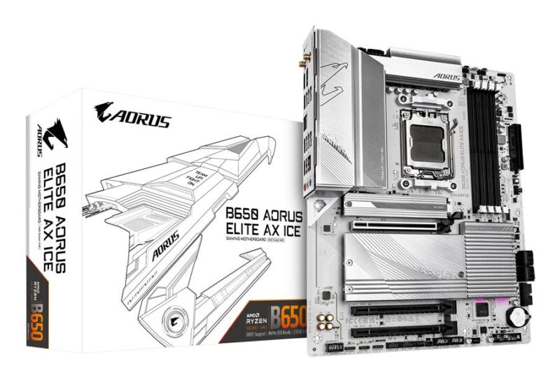 Mainboard|GIGABYTE|AMD B650|SAM5|ATX|Memory DDR5|Memory slots 4|B650AELITEAXICE1.1 Mainboard|GIGABYTE|AMD B650|SAM5|ATX|Memory DDR5|Memory slots 4|B650AELITEAXICE1.1