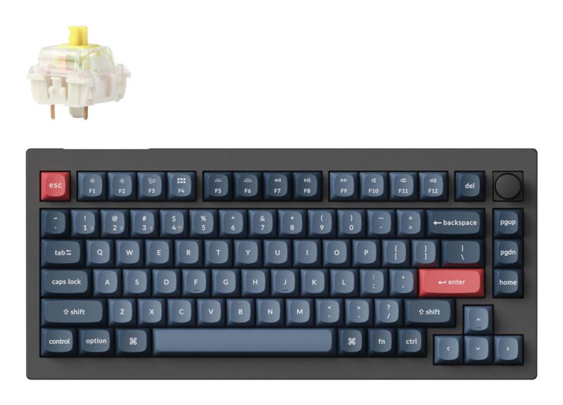 KEYBOARD WRL V1 MAX RGB/CARBON BLACK V1M-D4 KEYCHRON KEYBOARD WRL V1 MAX RGB/CARBON BLACK V1M-D4 KEYCHRON