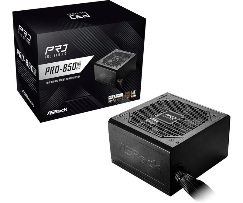 Power Supply|ASROCK|ATX|PC|100 - 240 V|850 W|PRO-850B Power Supply|ASROCK|ATX|PC|100 - 240 V|850 W|PRO-850B