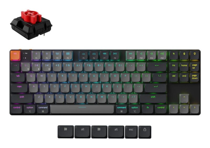 KEYBOARD WRL K1 RGB/BLACK K1X-B1 KEYCHRON KEYBOARD WRL K1 RGB/BLACK K1X-B1 KEYCHRON