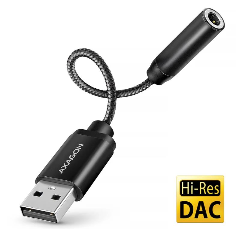 ADAPTER USB-C TO AUDIO 3.5MM/DAC 0.1M ADA-HA AXAGON ADAPTER USB-C TO AUDIO 3.5MM/DAC 0.1M ADA-HA AXAGON