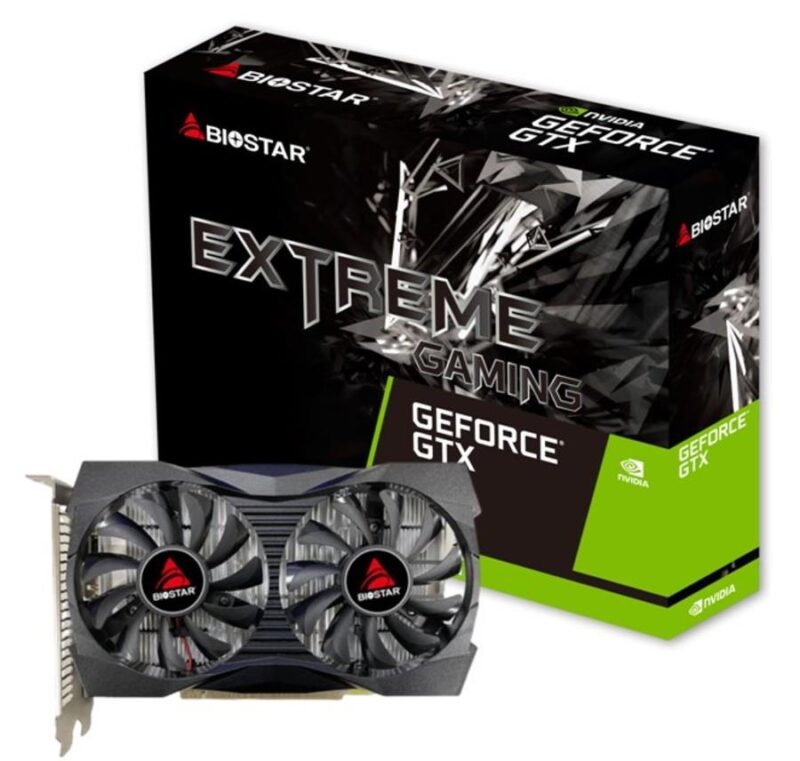 Graphics Card|BIOSTAR|NVIDIA GeForce GTX 1050|4 GB|GDDR5|128 bit|PCIE 4.0 16x|GPU 1354 MHz|Dual Slot Fansink|1xDVI-D|1xHDMI|1xDisplayPort|VN1055XF41 Graphics Card|BIOSTAR|NVIDIA GeForce GTX 1050|4 GB|GDDR5|128 bit|PCIE 4.0 16x|GPU 1354 MHz|Dual Slot Fansink|1xDVI-D|1xHDMI|1xDisplayPort|VN1055XF41