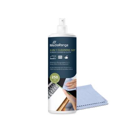 CLEANING LIQUID SCREEN 250ML/WITH CLOTH MR721 MEDIARANGE CLEANING LIQUID SCREEN 250ML/WITH CLOTH MR721 MEDIARANGE