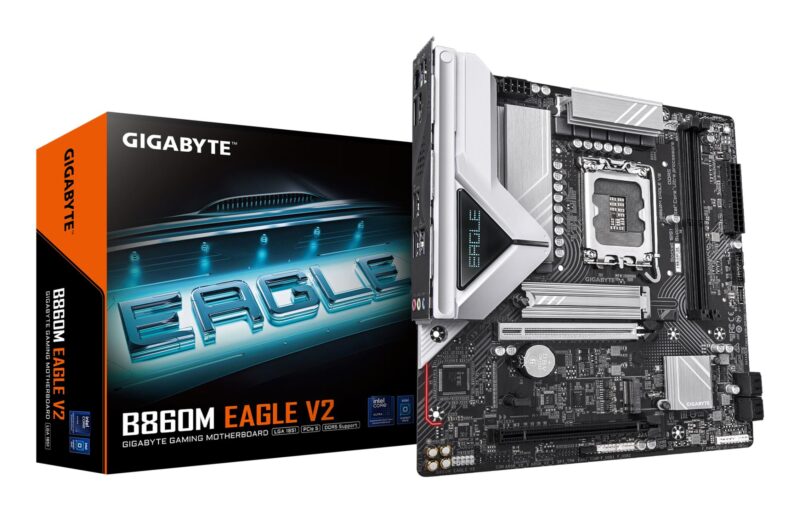 Mainboard|GIGABYTE|Intel B860 Express|LGA1851|Micro-ATX|Memory DDR5|Memory slots 2|B860MEAGLEV2 Mainboard|GIGABYTE|Intel B860 Express|LGA1851|Micro-ATX|Memory DDR5|Memory slots 2|B860MEAGLEV2
