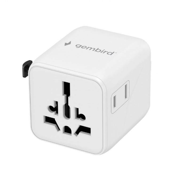 POWER ADAPTER TRAVEL/WHITE TPA-INT-01-W GEMBIRD POWER ADAPTER TRAVEL/WHITE TPA-INT-01-W GEMBIRD