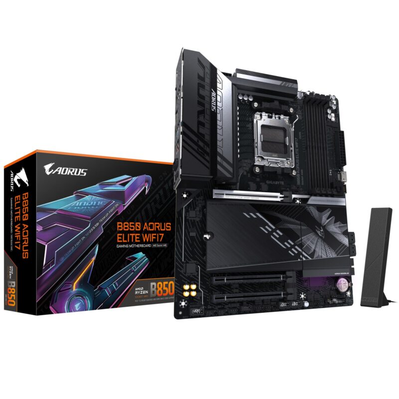 Mainboard|GIGABYTE|AMD B850|SAM5|ATX|Memory DDR5|Memory slots 4|B850AELITEWF71.1 Mainboard|GIGABYTE|AMD B850|SAM5|ATX|Memory DDR5|Memory slots 4|B850AELITEWF71.1