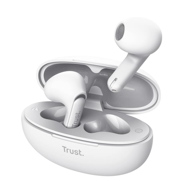 HEADSET EARPHONES YAVI BT ENC/WHITE 25173 TRUST HEADSET EARPHONES YAVI BT ENC/WHITE 25173 TRUST