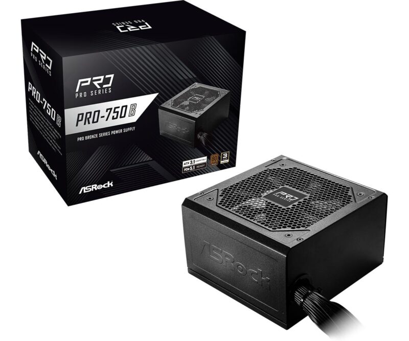 Power Supply|ASROCK|ATX|PC|100 - 240 V|750 W|PRO-750B Power Supply|ASROCK|ATX|PC|100 - 240 V|750 W|PRO-750B