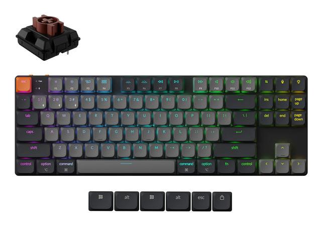 KEYBOARD WRL K1 RGB/BLACK K1X-B3 KEYCHRON KEYBOARD WRL K1 RGB/BLACK K1X-B3 KEYCHRON