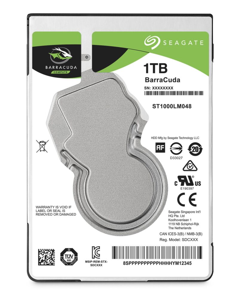 HDD|SEAGATE|Barracuda|1TB|SATA 3.0|128 MB|5400 rpm|2,5"|Thickness 7mm|ST1000LM048 HDD|SEAGATE|Barracuda|1TB|SATA 3.0|128 MB|5400 rpm|2,5"|Thickness 7mm|ST1000LM048