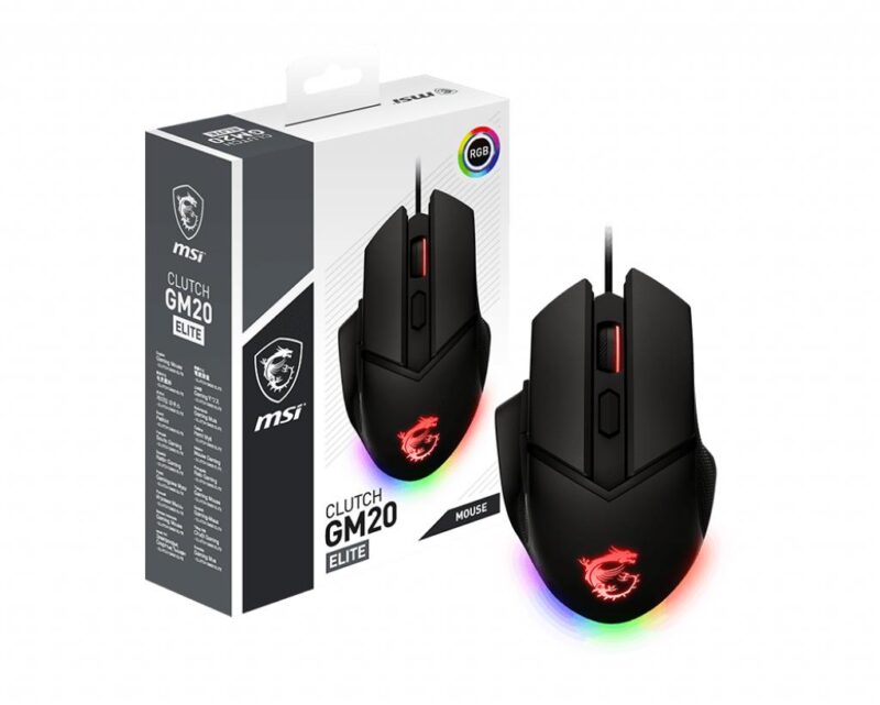 MOUSE USB OPTICAL GAMING/CLUTCH GM20 ELITE MSI MOUSE USB OPTICAL GAMING/CLUTCH GM20 ELITE MSI
