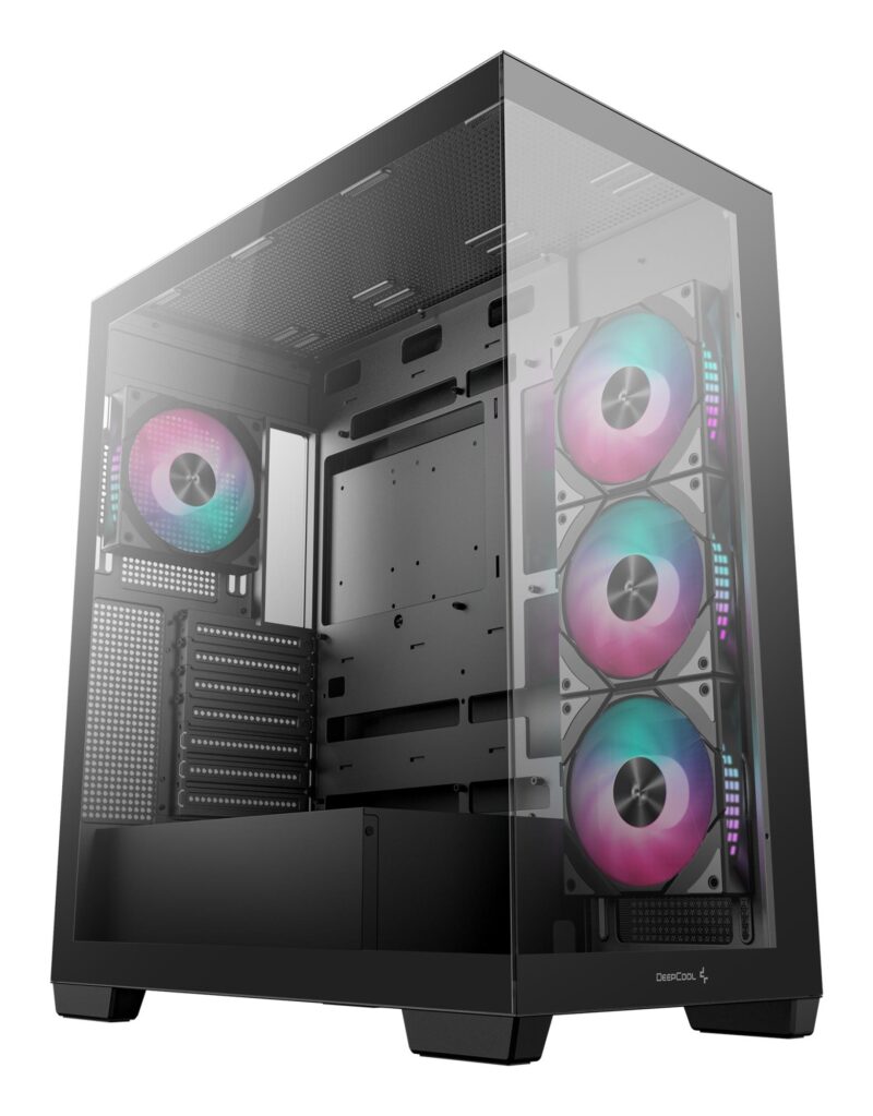 Case|DEEPCOOL|CG580 4F|MidiTower|Case product features Transparent panel|Not included|ATX|MicroATX|MiniITX|Colour Black|R-CG580-BKADA4-G-1