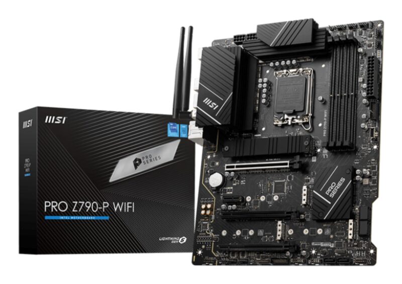 Mainboard|MSI|Intel Z790|LGA1700|ATX|Memory DDR5|Memory slots 4|1xPCI-Express 1x|3xPCI-Express 16x|4xM.2|1xHDMI|1xDisplayPort|4xUSB 2.0|3xUSB 3.2|1xUSB-C|1xPS/2|6xAudio port|PROZ790-PWIFI Mainboard|MSI|Intel Z790|LGA1700|ATX|Memory DDR5|Memory slots 4|1xPCI-Express 1x|3xPCI-Express 16x|4xM.2|1xHDMI|1xDisplayPort|4xUSB 2.0|3xUSB 3.2|1xUSB-C|1xPS/2|6xAudio port|PROZ790-PWIFI