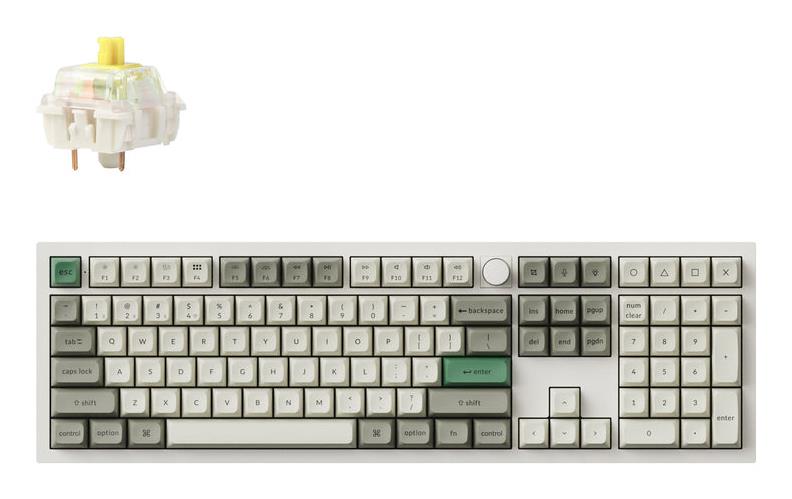 KEYBOARD WRL Q6 MAX RGB/SHELL WHITE Q6M-P4 KEYCHRON KEYBOARD WRL Q6 MAX RGB/SHELL WHITE Q6M-P4 KEYCHRON