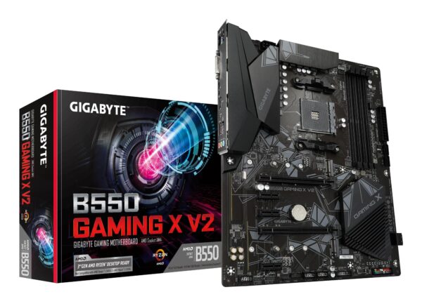 Mainboard|GIGABYTE|AMD B550|SAM4|ATX|Memory DDR4|Memory slots 4|3xPCI-Express 3.0 1x|1xPCI-Express 3.0 2x|1xPCI-Express 4.0 16x|2xM.2|1xDVI-D|1xHDMI|2xAudio-In|1xAudio-Out|2xUSB 2.0|4xUSB 3.2|1xPS/2|1xRJ45|B550GAMINGXV21.3 Mainboard|GIGABYTE|AMD B550|SAM4|ATX|Memory DDR4|Memory slots 4|3xPCI-Express 3.0 1x|1xPCI-Express 3.0 2x|1xPCI-Express 4.0 16x|2xM.2|1xDVI-D|1xHDMI|2xAudio-In|1xAudio-Out|2xUSB 2.0|4xUSB 3.2|1xPS/2|1xRJ45|B550GAMINGXV21.3