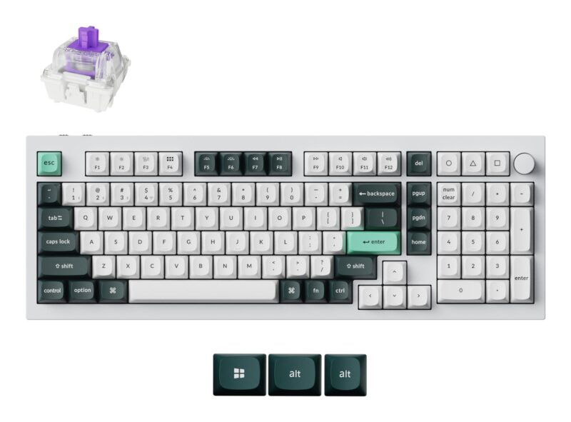 KEYBOARD WRL Q5 HE RGB/SHELL WHITE Q5H-P1 KEYCHRON KEYBOARD WRL Q5 HE RGB/SHELL WHITE Q5H-P1 KEYCHRON