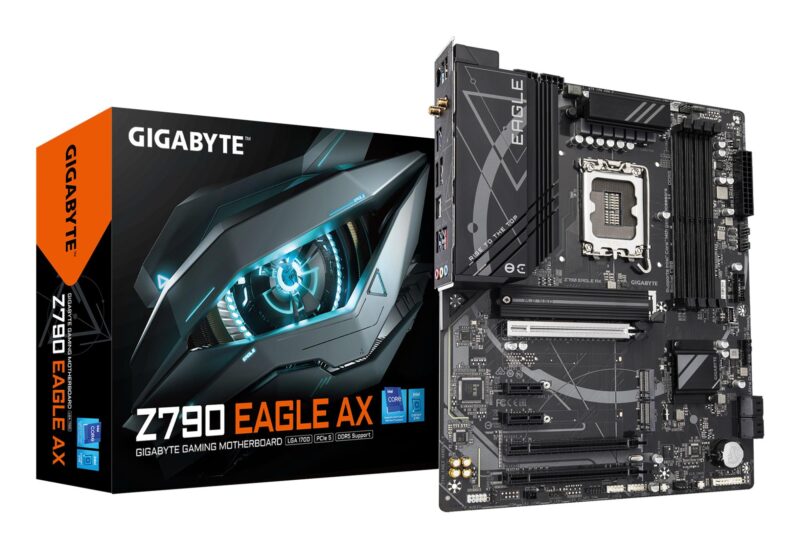 Mainboard|GIGABYTE|Intel Z790 Express|LGA 1700|ATX|RAM DDR5-SDRAM|4xSlots|Wi-Fi Yes|Bluetooth Yes|3xNumber of M.2 (M) slots|Z790EAGLEAX1.2 Mainboard|GIGABYTE|Intel Z790 Express|LGA 1700|ATX|RAM DDR5-SDRAM|4xSlots|Wi-Fi Yes|Bluetooth Yes|3xNumber of M.2 (M) slots|Z790EAGLEAX1.2
