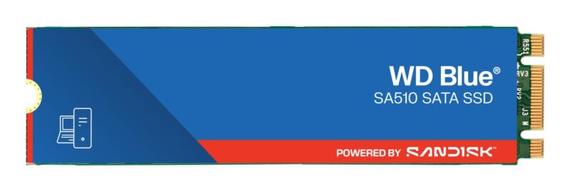 SSD|SANDISK|400xTBW rating|MTBF 1750000 h|Read speed 560 MB/s|Write speed 520 MB/s|Serial ATA III|M.2|1000 GB|POWERED BY SANDISK|Blue SA510|WDS100T3B0B SSD|SANDISK|400xTBW rating|MTBF 1750000 h|Read speed 560 MB/s|Write speed 520 MB/s|Serial ATA III|M.2|1000 GB|POWERED BY SANDISK|Blue SA510|WDS100T3B0B