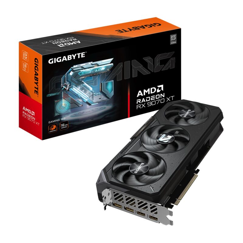 Graphics Card|GIGABYTE|AMD|Radeon RX 9070 XT|16 GB|GDDR6|256 bit|PCI Express 5.0|Active|GV-R9070XTGAMING-16GD1.0 Graphics Card|GIGABYTE|AMD|Radeon RX 9070 XT|16 GB|GDDR6|256 bit|PCI Express 5.0|Active|GV-R9070XTGAMING-16GD1.0