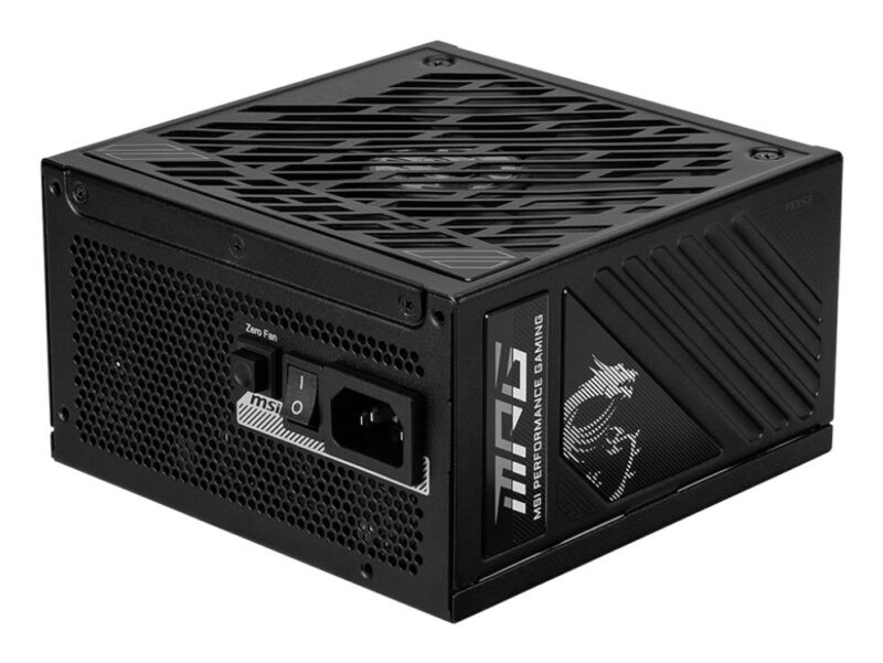 Power Supply|MSI|MPG A850GS PCIE5|ATX 3.1|850 Watts|Efficiency 80 PLUS GOLD|PFC Active|MPGA850GSPCIE5