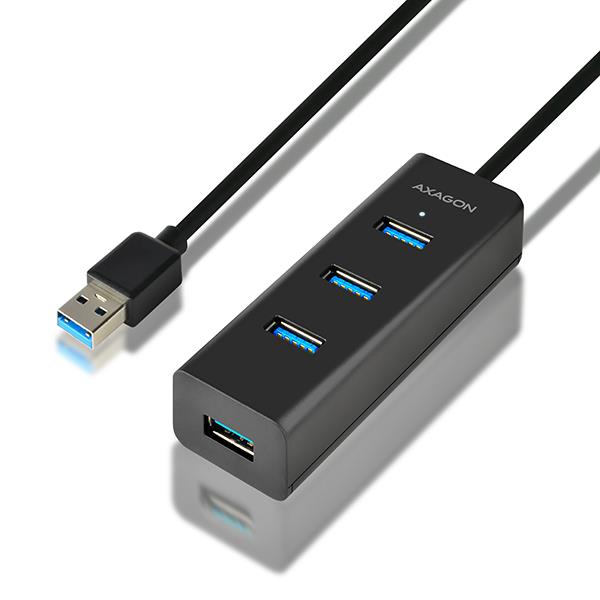 I/O HUB USB3.0 4PORT CHARGING/1.2M HUE-S2BL AXAGON I/O HUB USB3.0 4PORT CHARGING/1.2M HUE-S2BL AXAGON