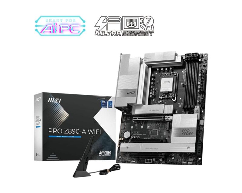 Mainboard|MSI|Intel Z890|LGA1851|ATX|Memory DDR5|Memory slots 4|PROZ890-AWIFI Mainboard|MSI|Intel Z890|LGA1851|ATX|Memory DDR5|Memory slots 4|PROZ890-AWIFI