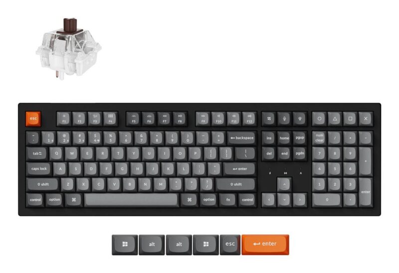 KEYBOARD WRL K10 MAX RGB/BLACK K10M-H3 KEYCHRON KEYBOARD WRL K10 MAX RGB/BLACK K10M-H3 KEYCHRON