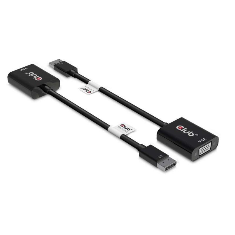 I/O ADAPTER DP TO VGA/M/F CAC-2013 CLUB3D I/O ADAPTER DP TO VGA/M/F CAC-2013 CLUB3D