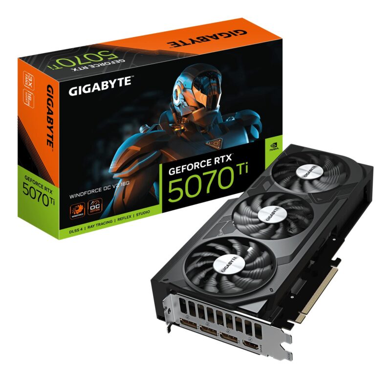 Graphics Card|GIGABYTE|NVIDIA|GeForce RTX 5070 Ti|2497 MHz|16 GB|GDDR7|256 bit|PCI Express 5.0|Active|N507TWF3OCV2-16GD Graphics Card|GIGABYTE|NVIDIA|GeForce RTX 5070 Ti|2497 MHz|16 GB|GDDR7|256 bit|PCI Express 5.0|Active|N507TWF3OCV2-16GD