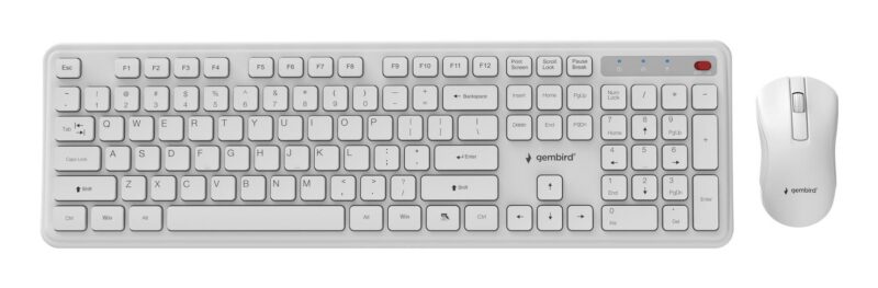 KEYBOARD +MOUSE WRL ENG/WH KBS-WPS-01-W GEMBIRD KEYBOARD +MOUSE WRL ENG/WH KBS-WPS-01-W GEMBIRD