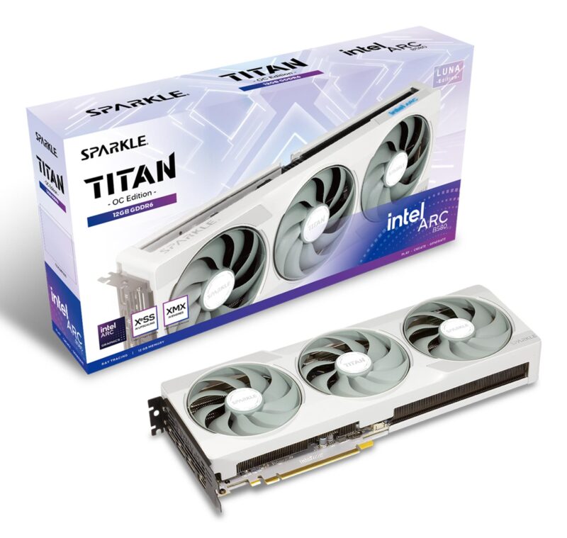 Graphics Card|SPARKLE|Intel Arc B580|12 GB|GDDR6|192 bit|PCIE 4.0 8x|Active|SB580TW-12GOC Graphics Card|SPARKLE|Intel Arc B580|12 GB|GDDR6|192 bit|PCIE 4.0 8x|Active|SB580TW-12GOC