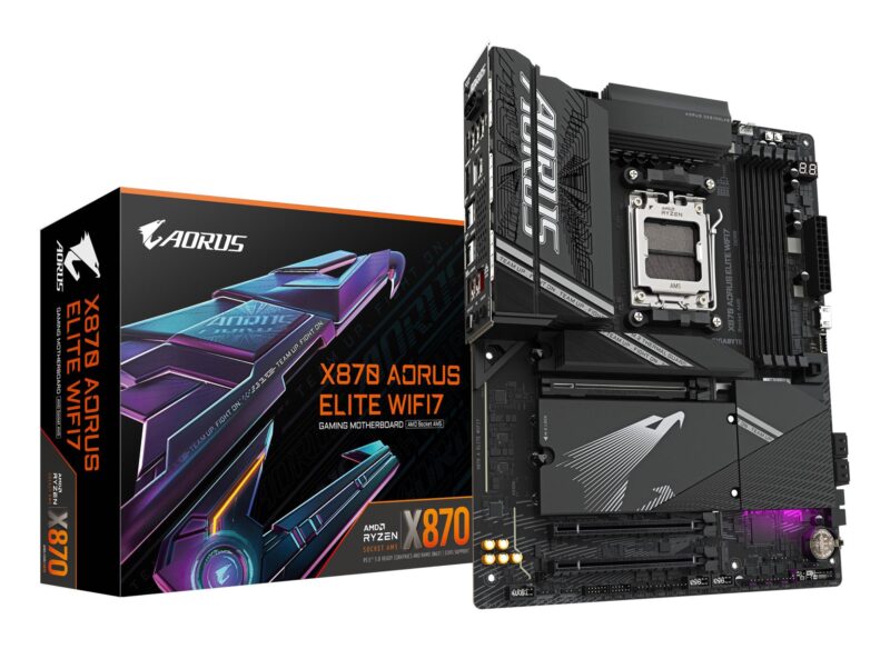 Mainboard|GIGABYTE|AMD X870|SAM5|ATX|Memory DDR5|Memory slots 4|X870AELITEWIFI71.1 Mainboard|GIGABYTE|AMD X870|SAM5|ATX|Memory DDR5|Memory slots 4|X870AELITEWIFI71.1