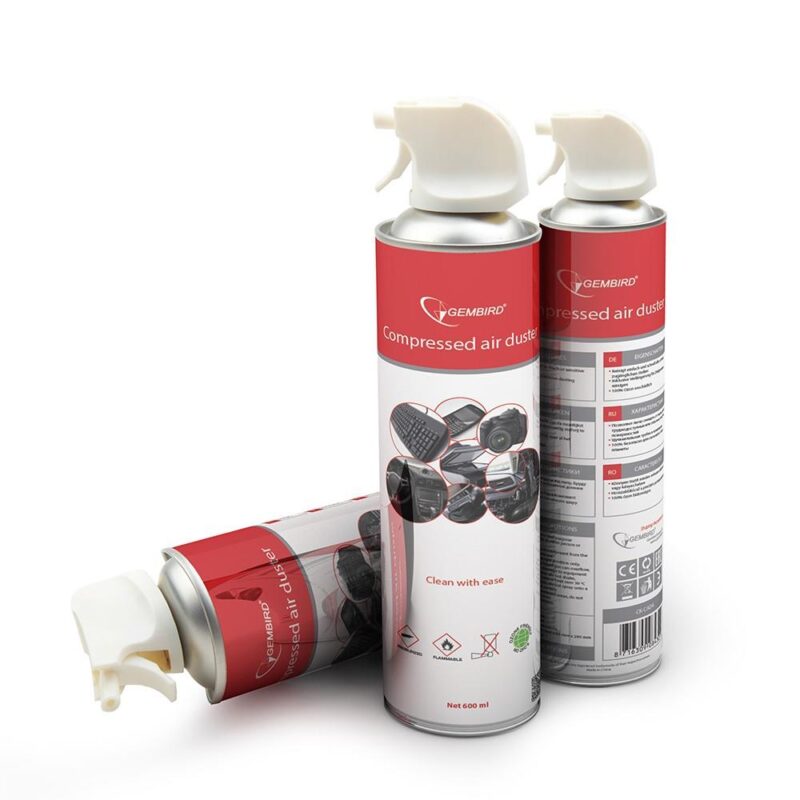 COMPRESSED AIR DUSTER 600ML/CK-CAD-FL600-01 GEMBIRD COMPRESSED AIR DUSTER 600ML/CK-CAD-FL600-01 GEMBIRD