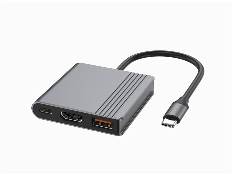 I/O ADAPTER USB-C TO HDMI/USB3/3IN1 A-CM-COMBO3-05 GEMBIRD I/O ADAPTER USB-C TO HDMI/USB3/3IN1 A-CM-COMBO3-05 GEMBIRD