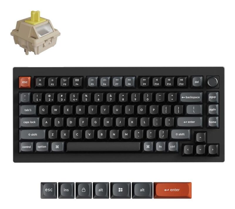 KEYBOARD WRL V1 ULTRA/BLACK V1U-D4 KEYCHRON KEYBOARD WRL V1 ULTRA/BLACK V1U-D4 KEYCHRON