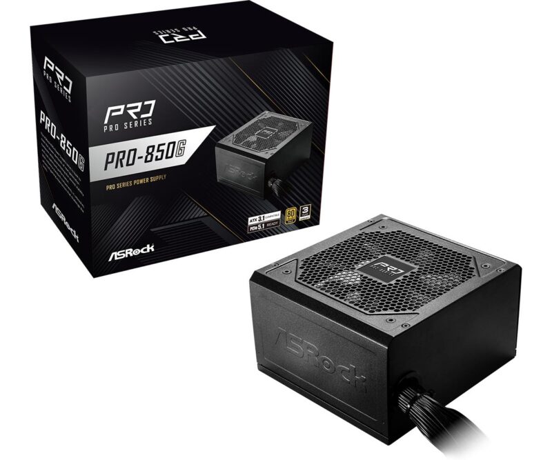 Power Supply|ASROCK|ATX|PC|100 - 240 V|850 W|PRO-850G Power Supply|ASROCK|ATX|PC|100 - 240 V|850 W|PRO-850G
