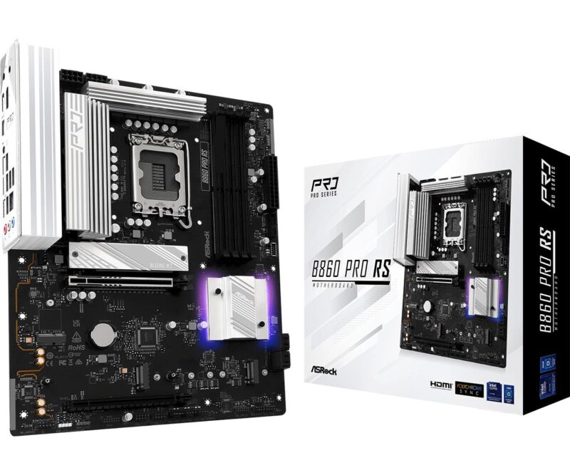 Mainboard|ASROCK|Intel B860 Express|LGA1851|ATX|Memory DDR5|Memory slots 4|1xPCI-Express 4.0 16x|1xPCI-Express 5.0 16x|1xM.2|1xHDMI|1xDisplayPort|1xAudio-In|1xAudio-Out|1xMicrophone|2xUSB 2.0|6xUSB 3.2|1xUSB-C|1xRJ45|B860PRORS