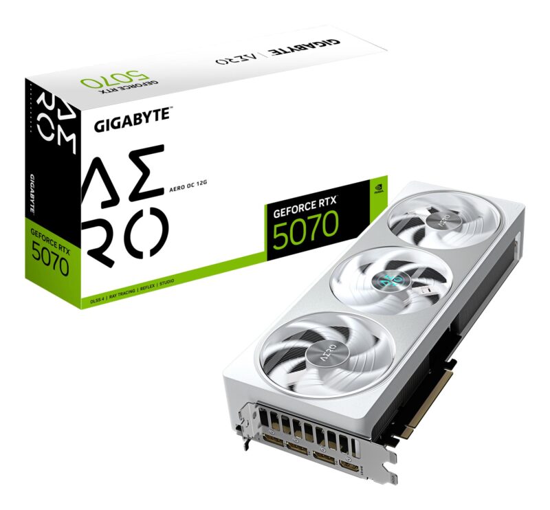 Graphics Card|GIGABYTE|NVIDIA GeForce RTX 5070|12 GB|GDDR7|192 bit|PCIE 5.0 16x|GPU 2625 MHz|Triple slot Fansink|1xHDMI|3xDisplayPort|GV-N5070AEROOC-12GD Graphics Card|GIGABYTE|NVIDIA GeForce RTX 5070|12 GB|GDDR7|192 bit|PCIE 5.0 16x|GPU 2625 MHz|Triple slot Fansink|1xHDMI|3xDisplayPort|GV-N5070AEROOC-12GD